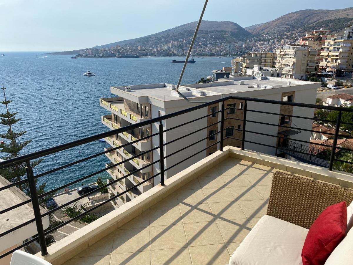 Apartment With Huge Sea View Balcony Sarandë Eksteriør bilde
