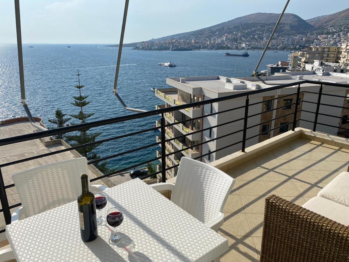 Apartment With Huge Sea View Balcony Sarandë Eksteriør bilde