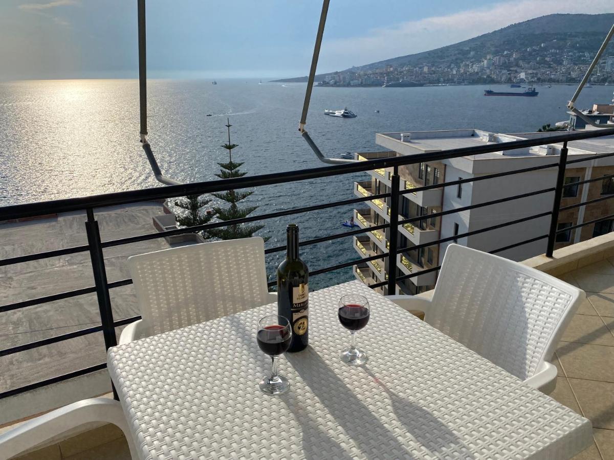 Apartment With Huge Sea View Balcony Sarandë Eksteriør bilde